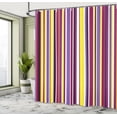 thumbnail image 4 of Ambesonne Pastel Shower Curtain, Striped Pattern Lines Print, 69"Wx75"L, Dark Magenta, 4 of 4