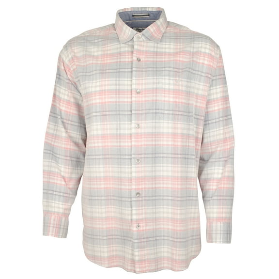 Men's Big & Tall Long Sleeve Coastline Cord Carmel Plaid Shirt 4XLB