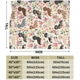thumbnail image 3 of Cute Dachshund Pattern Sausage Pattern Throw Blanket Soft Lightweight Cozy Premium Flannel Warm Bed Blanket for Bedroom Living Couch All Seasons 50"X40", 3 of 6