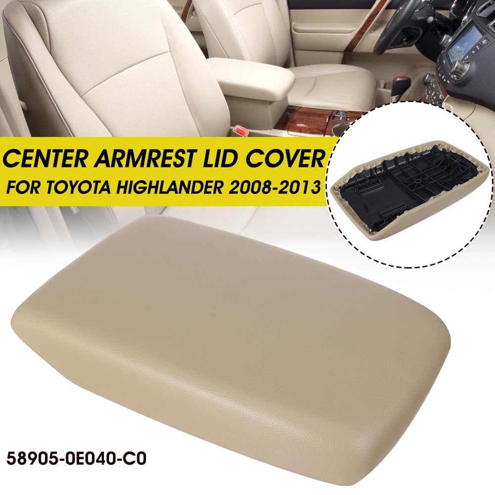 589050E040C0 Center Armrest Console Lid Cover For Toyota Highlander