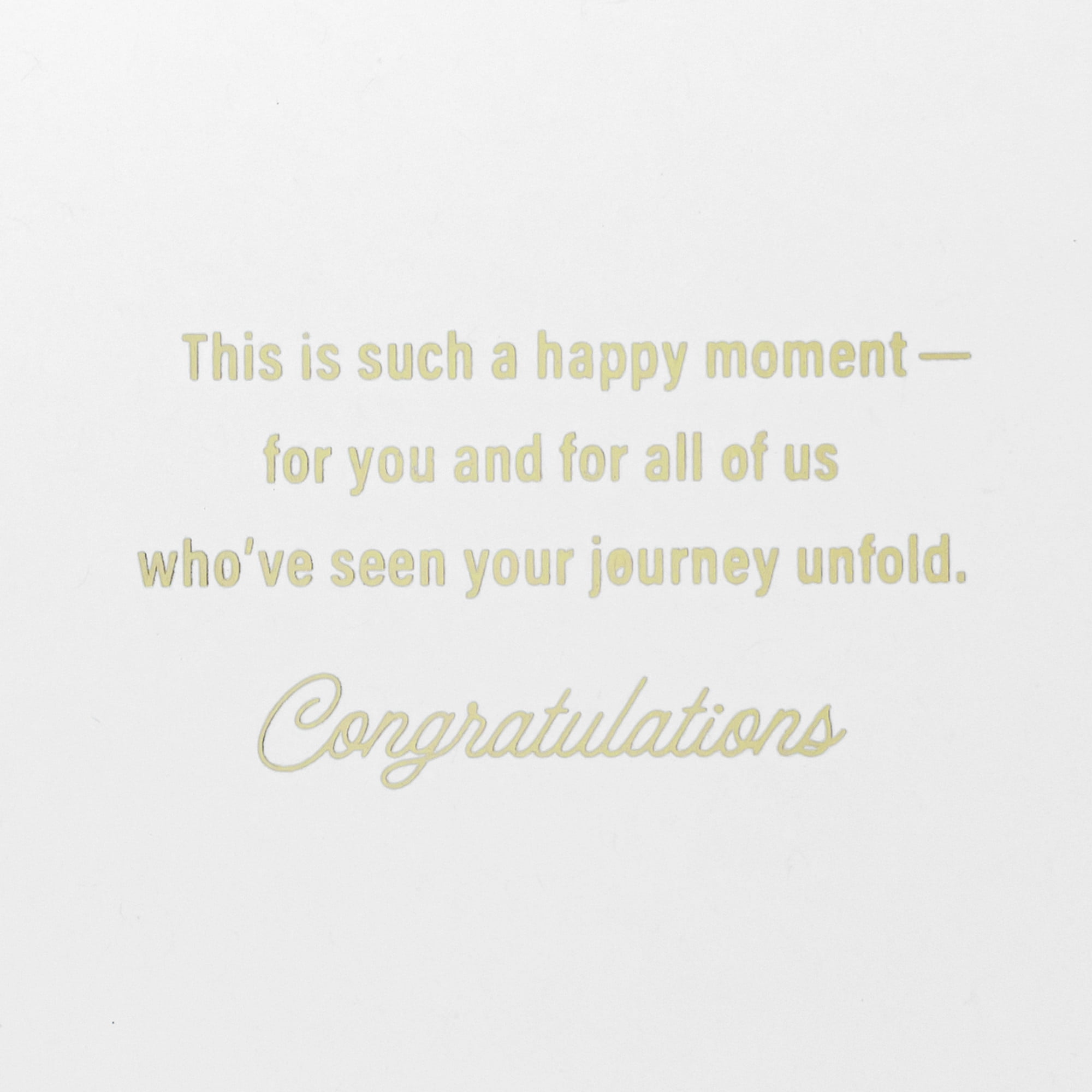 Hallmark Congratulations Card (Smiling Along With You)