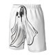 thumbnail image 4 of Balery Cute Ghost Simple Drawing Traje de Baño Estilo Hawaiano para Hombre, Shorts de Secado Rápido con Bolsillos-Medium, 4 of 6