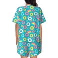 thumbnail image 3 of Lsque Donut Women's Short-Sleeved Pajama Set - 2 Piece Soft and Lightweight Sleepwear Set-X-Large, 3 of 9