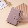 thumbnail image 7 of Genuine Leather Wallets for Women RFID Blocking Bifold with Zipper Pocket, 2 ID Windows, 18 Card Slots, Purple, 7 of 7