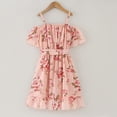 thumbnail image 7 of Fsqjgq Baby Girl Clothes Easter Dress Girls Size 8 Summer 5T Dresses for Toddler Girls Pink Children Dress Girls Summer Suspender Floral Flanged Small Fresh Frilly Beach Dress Fashion 120, 7 of 7