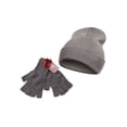 thumbnail image 1 of TopHeadwear Ensemble Combo Bonnet Long et Gants Sans Doigts, Gris, 1 of 1