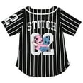 thumbnail image 2 of Disney Girls Baseball Jersey T-Shirt with Lilo & Stitch and Mickey Mouse- Girls Sizes 4-16 Black, 2 of 7