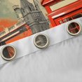 thumbnail image 4 of jejeloiu Modern City Blackout Curtains Set of 2 (52x84 Each),Red Telephone Booth Window Curtains For Girls Kids, 4 of 6