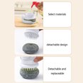 thumbnail image 3 of Cepillo de cocina para ollas hidráulico en forma de astronauta con dispensador de jabón líquido, cepillo de limpieza de platos antiadherente resistente al aceite, mango ergonómico, herramienta para, 3 of 5