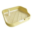 thumbnail image 2 of oshhnii Dog Potty Pad Pet Training Pad Holder with Protection Wall Every Side Mesh Grids Yellow, 2 of 9