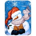 thumbnail image 1 of Carolines Treasures PJC1012LCB Gingerbread And Snowflake Snowman Glass Cutting Board, Large, 1 of 1