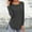 Grey, variant on Women's Long Sleeve T Shirt Round Neck Side Split Basic Solid Tunic Tops Casual 2025 Fall Fashion Loose Dressy Work Clothes
