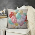 thumbnail image 2 of Pillowcase Easter Cute Colorful Eggs Rabbit Floral Flowers King  Pillow Cover Protector Pillow Sham Pillow Case with Zipper  for Long Throw Pillow, 2 of 5