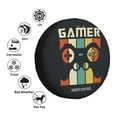 thumbnail image 6 of DouZhe Waterproof Spare Tire Cover, Gamer Gamepad Joysticks Prints Adjustable Wheel Covers Fit for Jeep Trailer RV SUV Car, 14 inch, 6 of 7