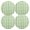 Type17, variant on Ryvnso Checkered Pattern Green Grid Round Plate Mats Dining Table Placemat Set of 4 for Holiday Decoration