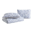 thumbnail image 4 of Stone Cottage- Juego de edredón doble de algodón, reversible, para todas las estaciones, decoración del hogar (campo de cachemira azul doble), 4 of 5