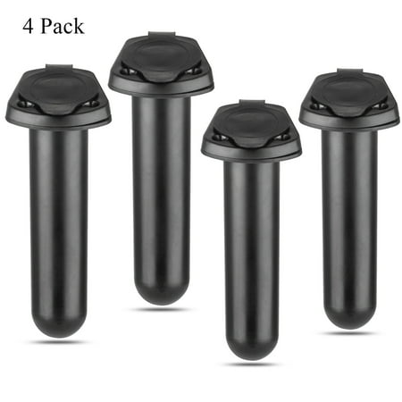 - 2018 Plastic Flush Mount Fishing Rod Holder Cap Gasket Kayak Boat Canoe Tackle High Quality Durable naturally locate pole