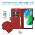 thumbnail image 6 of SaniMore for Samsung Galaxy S24 Plus 2024 Case, PU Leather Magnetic Flip Folio Shell with Card Holders RFID Blocking Kickstand Shockproof TPU Magnetic Closure Business Cover, Red, 6 of 9