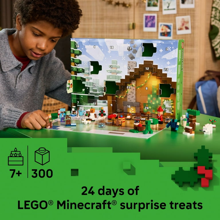 LEGO Minecraft Advent Calendar 2025 Building Toy - Kids Holiday