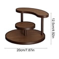 thumbnail image 4 of Sentmoon Kitchen Storage Rack Bakers Rack Multi Tiered Wooden Round Storage Rack for Cosmetics Perfumes Bathroom Space-Saving Organizer for Desk Vanity Or Bathroom, 4 of 9
