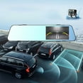 thumbnail image 1 of Black Dash Cam 4.5'' Night Vision Front And Rear 1080P Backup Camera Hd Screen Car Recorder With Loop Recording G-Sensor, 1 of 9