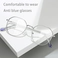thumbnail image 2 of Guardurnaity Gafas de sol redondas anti-azules a la moda, gafas de sol, lentes transparentes clásicas, montura de gafas para hombre, gafas, rosa y Type3 NO3, 2 of 6