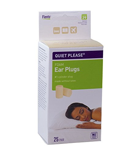 Flents Quiet Please Foam Ear Plugs 25 Pair Pack of 6