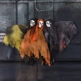 thumbnail image 3 of Zatoumnr Ghost Festival Skull Head Cloth Small Hanging Ghost Halloween Ghost House Room Decoration Props Scene Layout Hanging Door Hanging Decoration Fall Holiday Supplies Decor, 3 of 8