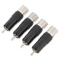 thumbnail image 4 of DEWIN Preffair 4PCS RCA Lotus Plug Rhodium Plaqué Laiton Soudure Libre 10MM RCA Plug R1738, 4 of 14