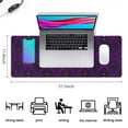 thumbnail image 5 of Long Mouse Pads for Desk,Purple Black Ornament Eye Pattern Desk Mats on Top Of Desks, Desk Mouse Pad Extra Large with 3mm Non-Slip Base and Stitched Edge for Gaming,Office,Work,Home 31.5"x11.8", 5 of 6