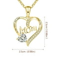 Custom Pearl Name Necklace Mom Heart Engraved Necklace Day Necklace