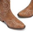 thumbnail image 3 of Botas DREAM PAIRS DWUMAB2511 Botines Vaqueros con Tacón Grueso en Color Tan Talla 10, 3 of 8