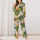 thumbnail image 2 of Balery Construction Machinery1 Conjunto de Pijama con Estampado para Mujer, Conjunto de Dos Piezas con Manga Larga, Ropa de Dormir Suave con Bolsillos, Pijamas Cómodos-Medium, 2 of 7
