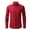 Wine, variant on Cameland Men's Tops Flip Collar Button Pocket Shirt Tops Stretch Wrinkle Resistant Business Style Long Sleeve Shirt