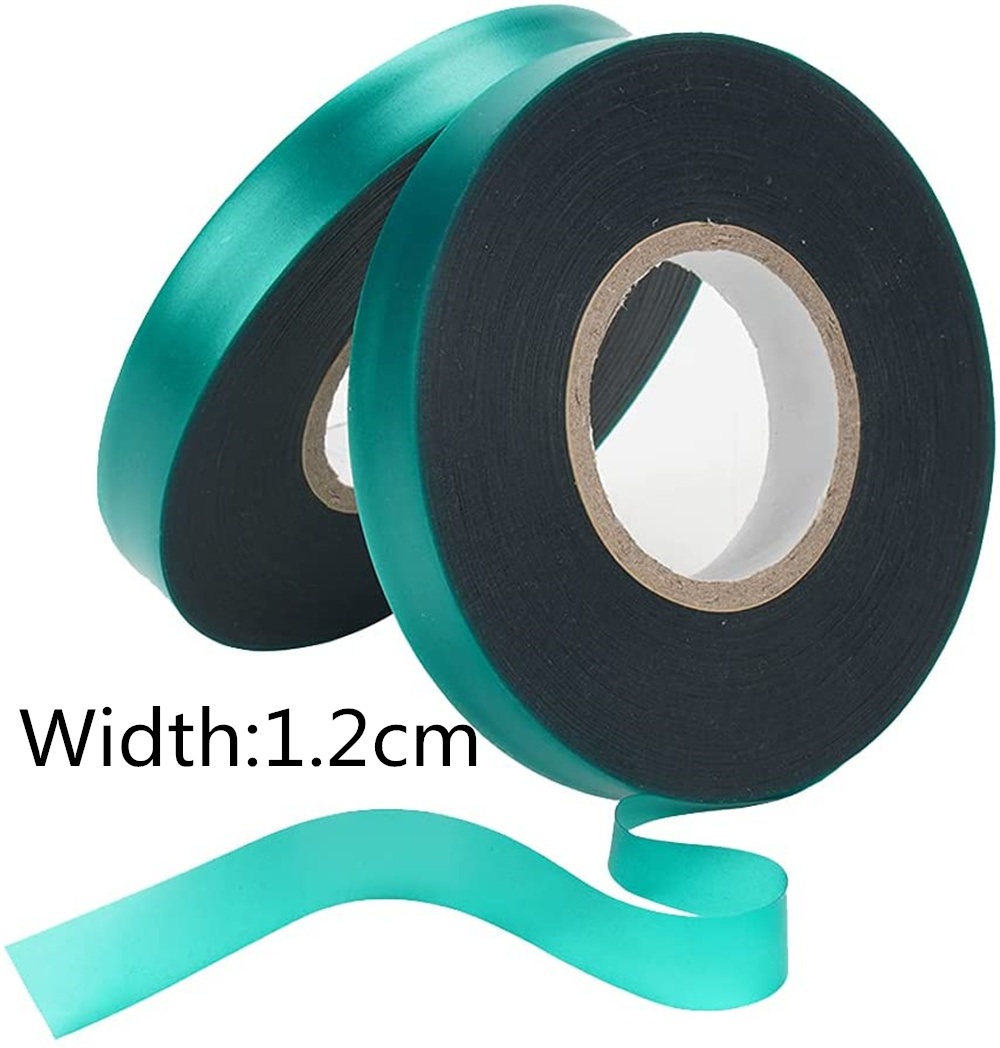 PVC Garden Tie Tape Stretch Tie Tape, Reusable Plant Ties Tapes Plant Ribbon Vinyl for Indoor