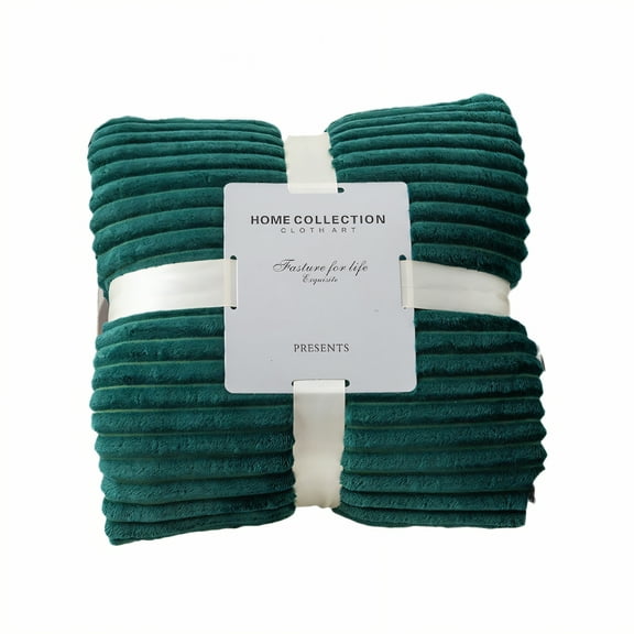 AUQ Throw Blanket,Warmth Retention Boost Throw Blanket for Couch,Thick Cozy Wrap Warm Blanket,Green,20*28in
