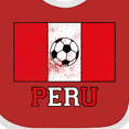 thumbnail image 4 of Inktastic Peruvian Soccer Boys or Girls Baby Bib, 4 of 4