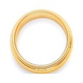 thumbnail image 3 of Auriga 10k Yellow Gold 4mm Milgrain Half Round Comfort Fit Wedding Band for Women Size- 7, 3 of 6