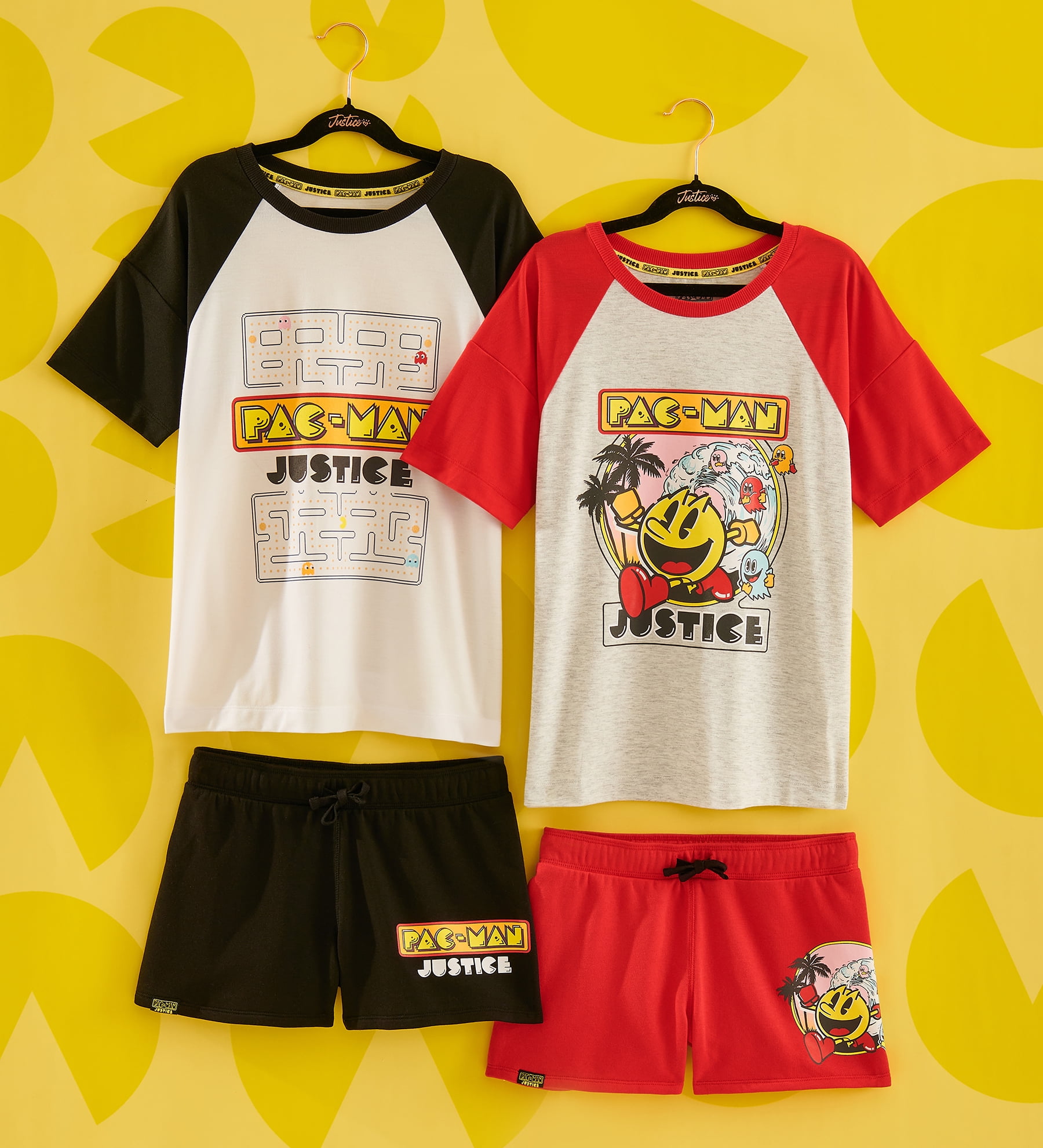 Justice Girls PAC-MAN Fleece Short, Sizes XS-XL & Plus