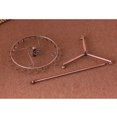 thumbnail image 2 of Expositor giratorio para joyas con revestimiento de bronce y arte de hierro, organizador de pulseras y bufandas., 2 of 8