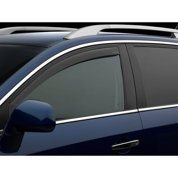WeatherTech Custom Fit Side Window Deflectors compatible with Ram Truck 1500 TRX, Ram Truck 1500, Ram 1500, Ram 1500 TRX - Front Pair, Dark Tint