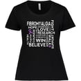 thumbnail image 3 of Inktastic Fibromyalgia Awareness Month Women's Plus Size T-Shirt, 3 of 5