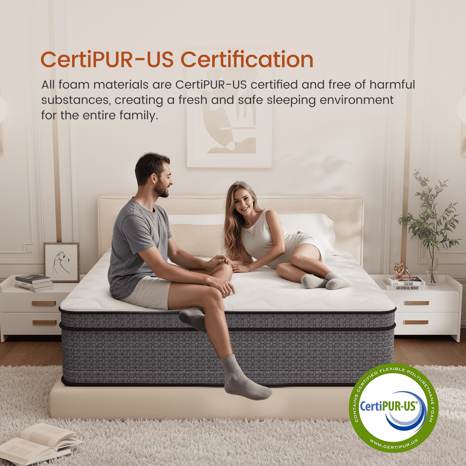 VQRking Twin Mattress 12 Inch,Gel Memory Foam Hybrid Mattress in a Box,Individually Pocket Springs,Medium Firm,Pressure Relief,Comfort Sleep for Kids&Adult