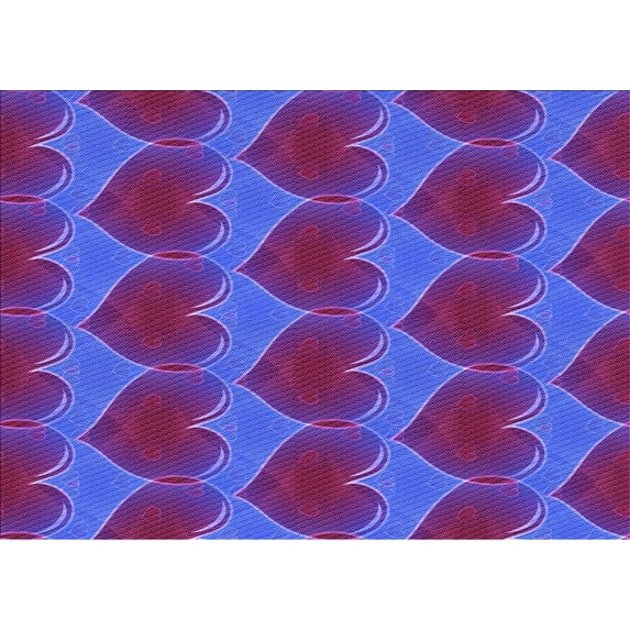 Ahgly Company Indoor Rectangle Patterned Dark Magenta Purple Area Rugs, 7' x 10'
