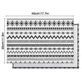 thumbnail image 6 of Black Geometric Striped Pattern Summer Placemats Table Placemats Set Of 4-Linen Kitchen Washable Placemats Table Mats 11.8"x17.7"Non-Slip Heat Resistant, 6 of 6