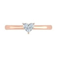 thumbnail image 3 of 0.15 Carat Heart Shaped Diamond Ring in 14K Rose Gold (Ring Size 4.75) (SI1-SI2 Clarity), 3 of 4
