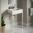 thumbnail image 5 of Concorde 24" Rectangle Console Sink with Matte Silver Legs, 5 of 11