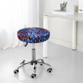 thumbnail image 7 of Kll Abstract Colorful Butterflies Round Bar Chair Cushion Cover 14 Inch,Bar Stool Protector With Elastic, Soft Washable, 7 of 7