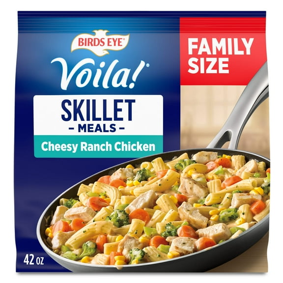 Birds Eye Voila! Cheesy Ranch Chicken Skillet Meals, Frozen Meal, 42 oz. Family Size Bag