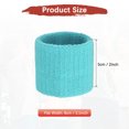 thumbnail image 3 of Uxcell 24PCS Bandas de sudor deportivas, muñequeras de algodón absorbentes para entrenamiento/baloncesto/correr [Azul cielo, 5cm de ancho], 3 of 7